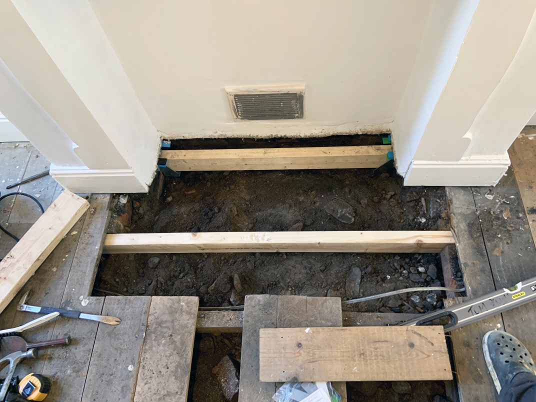 Installation of joist hangers