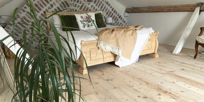 A Scandinavian style floorboard project in a loft room
