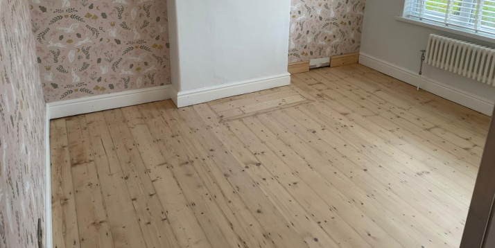 Floor with scandi finish